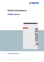 Varta element Series Instruction Manual предпросмотр