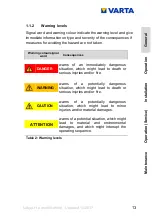 Preview for 13 page of Varta element Series Instruction Manual