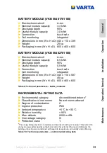 Preview for 33 page of Varta element Series Instruction Manual