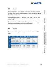 Preview for 109 page of Varta element Series Instruction Manual