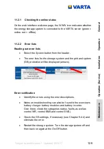 Preview for 129 page of Varta element Series Instruction Manual