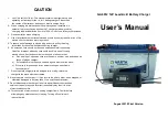 Предварительный просмотр 1 страницы Varta GA6012 User Manual