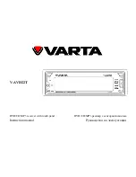 Varta V-AVD22T Instruction Manual preview