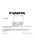 Varta V-AVM700 Instruction Manual preview