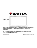 Preview for 1 page of Varta V-AVM711D Instruction Manual