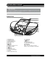 Preview for 2 page of Varta V-CDR301US Instruction Manual