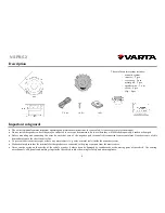 Preview for 2 page of Varta V-SPB5.2 Instruction Manual