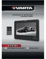 Varta V-TV701 Instruction Manual preview