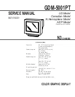 Предварительный просмотр 1 страницы VarTech Systems GDM-5001PT Service Manual