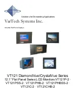 Preview for 1 page of VarTech Systems VT121 CrystalVueSeries User Manual