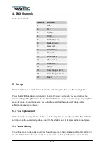 Preview for 6 page of Varytec EASY MOVE DUAL WASH Operating Manual