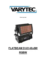 Предварительный просмотр 1 страницы Varytec FLATBEAM DUO 48x8W RGBW User Manual