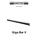 Varytec Giga Bar II User Manual предпросмотр