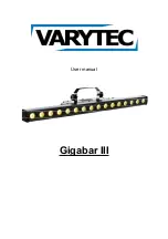 Varytec Gigabar III User Manual предпросмотр