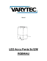 Предварительный просмотр 1 страницы Varytec LED Accu Penta User Manual