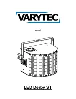 Preview for 1 page of Varytec LED Derby ST Manual