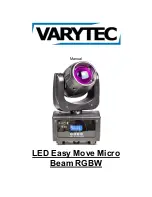 Preview for 1 page of Varytec LED Easy Move Micro Beam Manual