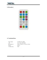 Preview for 8 page of Varytec LED Flat Par 152x10mm RGB User Manual