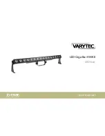 Varytec LED Giga Bar 4 MKII User Manual предпросмотр