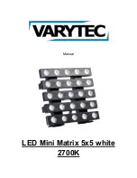 Varytec LED Mini Matrix 5x5 2700K User Manual предпросмотр