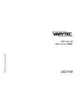 Varytec LED Pad 144 144x10mm RGBW User Manual preview