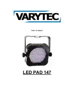 Предварительный просмотр 1 страницы Varytec LED PAD 147 User Manual