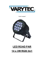 Предварительный просмотр 1 страницы Varytec LED ROAD PAR 14 x 3W RGB 3in1 User Manual