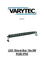 Предварительный просмотр 1 страницы Varytec LED Street Bar 16x3W RGB IP65 Manual