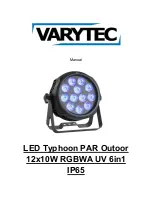 Varytec LED Typhoon PAR Outoor Manual предпросмотр