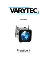 Varytec Prestige II User Manual preview