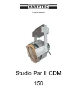 Предварительный просмотр 1 страницы Varytec Studio Par II CDM 150 User Manual