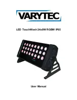 Varytec TouchWash User Manual предпросмотр