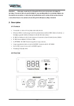 Предварительный просмотр 4 страницы Varytec WTR-DMX Manual