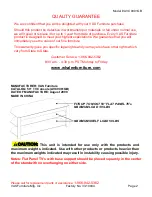 Preview for 2 page of VAS Furniture Mfg. Inc. AVC9001GB Assembly Instructions Manual