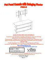 Предварительный просмотр 1 страницы VAS Furniture Mfg. Inc. Pro-5 Manual