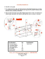 Предварительный просмотр 7 страницы VAS Furniture Mfg. Inc. Pro-5 Manual