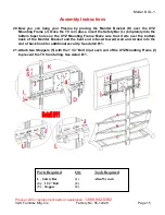 Preview for 15 page of VAS 3 in 1 Flat Panel Console Assembly Manual