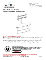 Предварительный просмотр 1 страницы VAS XL50-2MC Assembly Instructions Manual