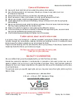 Предварительный просмотр 20 страницы VAS XLO2254CR-NV Assembly Instructions Manual