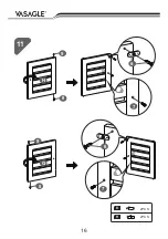 Preview for 16 page of VASAGLE LTV43 Manual