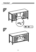 Предварительный просмотр 18 страницы VASAGLE LTV43 Manual