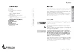 Preview for 2 page of Vasco D60 User And Installation Manual