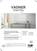 Preview for 1 page of Vasner Citara Plus 450M Installation Manual And User'S Manual