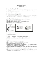 Предварительный просмотр 1 страницы Vassilias R-052T Instruction Manual