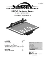 Preview for 1 page of VASTEX DJR-8-U Assembly And Operating Manual