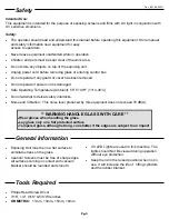 Preview for 3 page of VASTEX E-200 series Assembly And Operation Instructions Manual