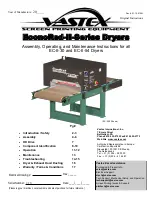 Preview for 1 page of VASTEX EconoRed-II Series Assembly, Operating, And Maintenance  Instructions