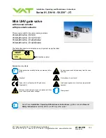 VAT 01 Series Installation, Operating And Maintenance Instructions preview