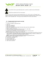 Preview for 10 page of VAT 01 Series Installation, Operating And Maintenance Instructions