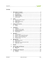 Предварительный просмотр 3 страницы VAT 075 Series Installation, Operating,  & Maintenance Instructions